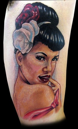 Tattoos - Traditional American tattoos - pin up 